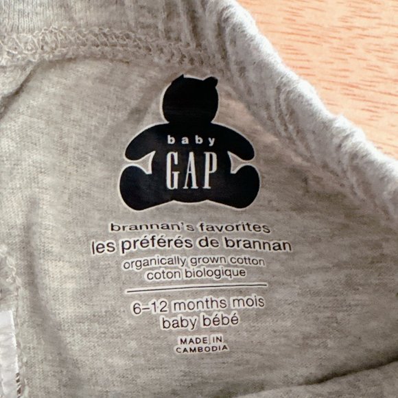 🧸 SALE! (5/$15, 8/$22, 12/$30) Gap leggings 6-12m baby pants grey unisex - Picture 3 of 4